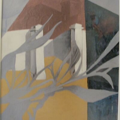 Bild vergrößern: EINGANG ZUM HOF, 1961, Öl auf Leinwand