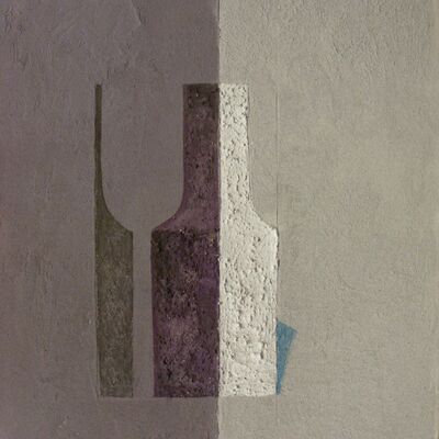 Bild vergr&ouml;&szlig;ern: Unsicher II, 1995, Mischtechnikauf Leinwand