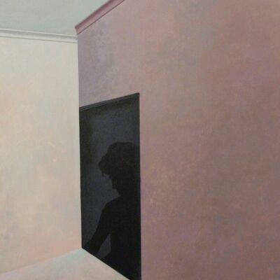 Bild vergr&ouml;&szlig;ern: Schatten auf der H&ouml;hlenwand, 1990, &Ouml;l auf Leinwand