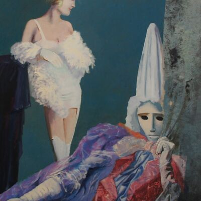 Bild vergr&ouml;&szlig;ern: Faust II Ein Maskenzug, 1984, &Ouml;l auf Leinwand