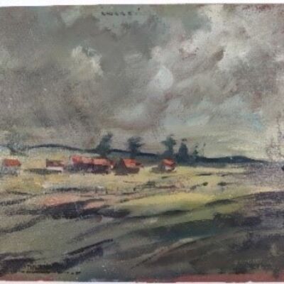 Bild vergr&ouml;&szlig;ern: Pleschen, 1944, &Ouml;l auf Karton