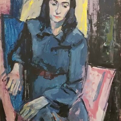 Bild vergr&ouml;&szlig;ern: Dorothea, 1951, &Ouml;l auf Hartfaser